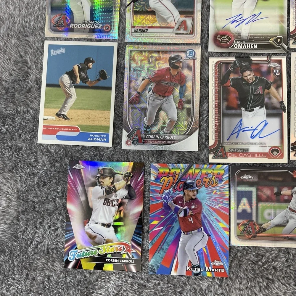 Arizona Diamondbacks Baseball 23 Card Lot‎ - Rookies, Stars, Inserts, Parallels